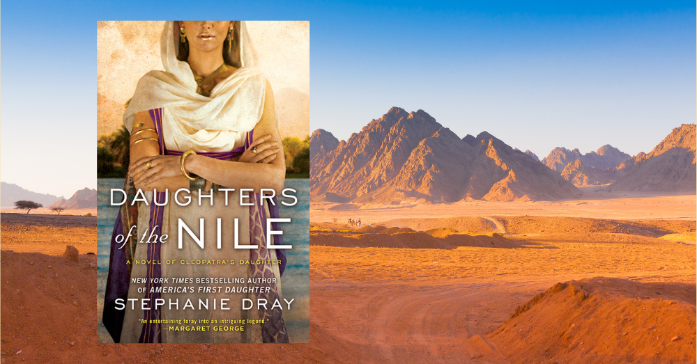 Daughters of the Nile cover on Egyptian mountain background