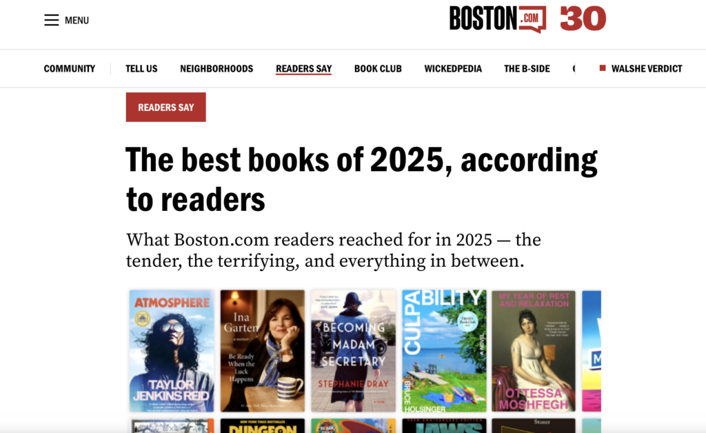 Boston loves BECOMING MADAM SECRETARY